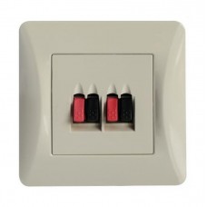 Πρίζα Ηχείων Μπεζ Lineme H-Series 50-00135-30